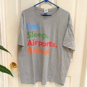 Delta Ringspun Men's Short Sleeve Graphic Tee  Aviation - Size 2XL